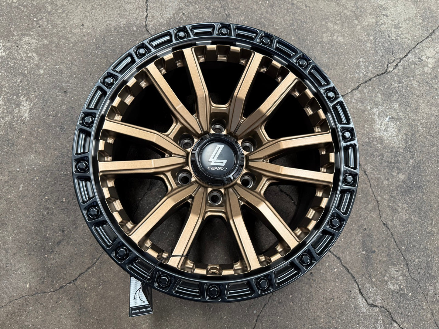 New 17X9 ET0 Lenso Valor Rim (4 wheel) Matt Bronze 6X139.7