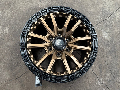 New 17X9 ET0 Lenso Valor Rim (4 wheel) Matt Bronze 6X139.7