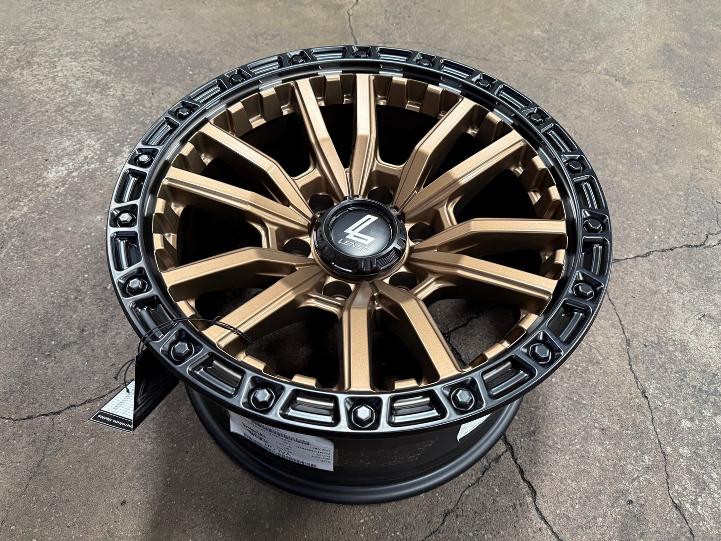 New 17X9 ET0 Lenso Valor Rim (4 wheel) Matt Bronze 6X139.7
