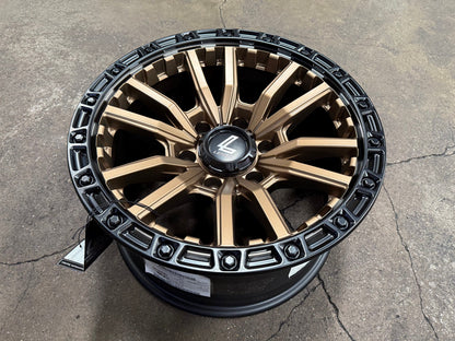 New 17X9 ET0 Lenso Valor Rim (4 wheel) Matt Bronze 6X139.7