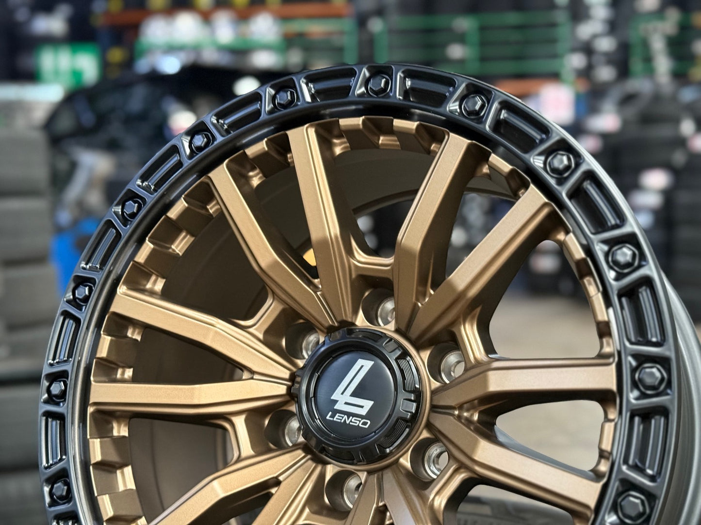 New 17X9 ET0 Lenso Valor Rim (4 wheel) Matt Bronze 6X139.7