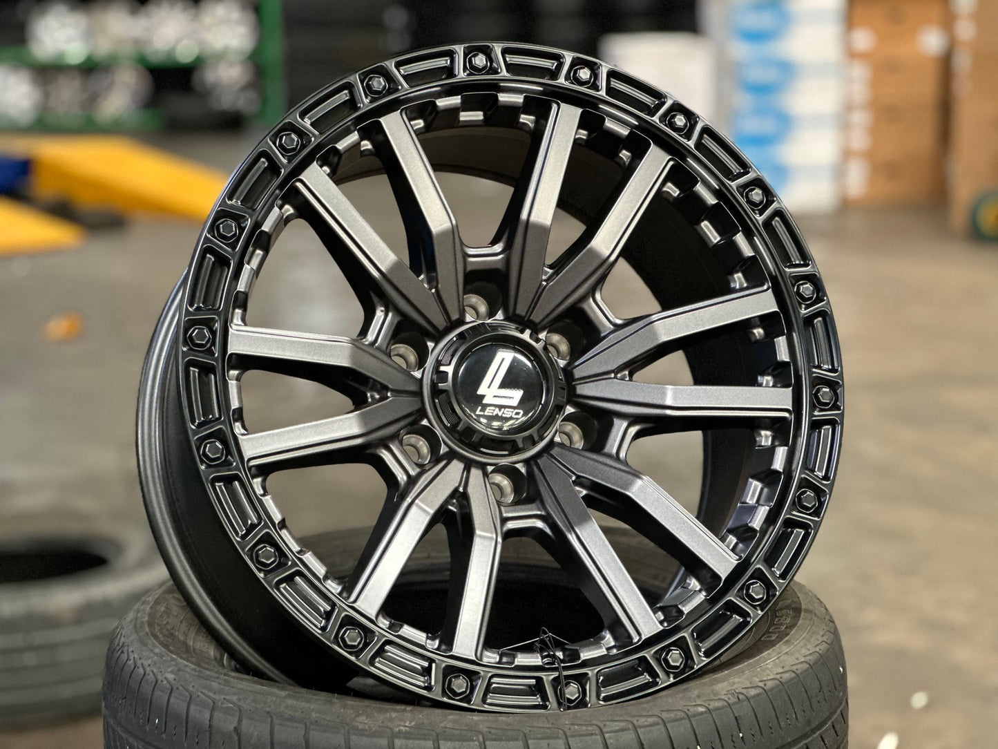 New 18X9 ET0 Lenso Valor Rim (4 wheel) Matt Black 6X139.7