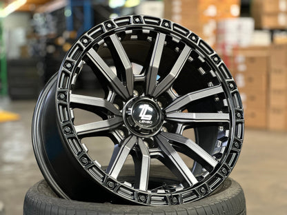 New 18X9 ET0 Lenso Valor Rim (4 wheel) Matt Black 6X139.7