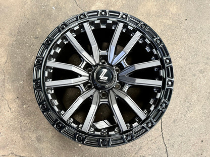 New 18X9 ET0 Lenso Valor Rim (4 wheel) Matt Black 6X139.7