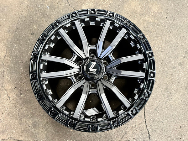 New 18X9 ET0 Lenso Valor Rim (4 wheel) Matt Black 6X139.7