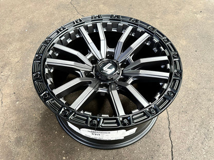 New 18X9 ET0 Lenso Valor Rim (4 wheel) Matt Black 6X139.7