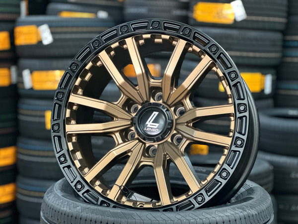 New 18X9 ET0 Lenso Valor Rim (4 wheel) Matt Bronze 6X139.7