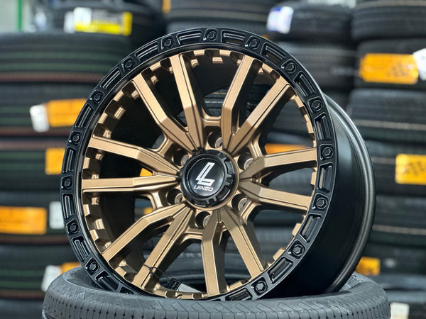 New 18X9 ET0 Lenso Valor Rim (4 wheel) Matt Bronze 6X139.7