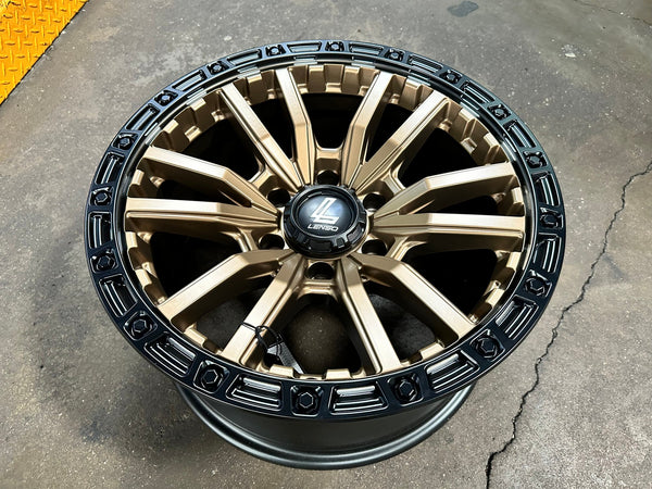 New 18X9 ET0 Lenso Valor Rim (4 wheel) Matt Bronze 6X139.7