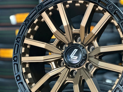New 18X9 ET0 Lenso Valor Rim (4 wheel) Matt Bronze 6X139.7