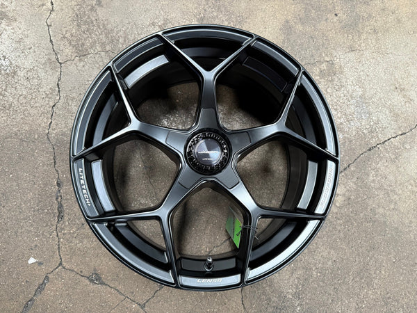 New 18X8.5 ET35 Lenso Vamos 5 Rim (4 wheel) Matt Black 5X114.3