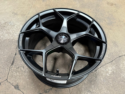 New 18X8.5 ET35 Lenso Vamos 5 Rim (4 wheel) Matt Black 5X114.3