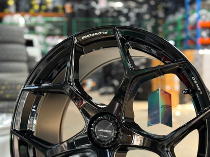 New 20X9 ET35 Lenso Vamos Rim (4 wheel) Gloss Black 5X108