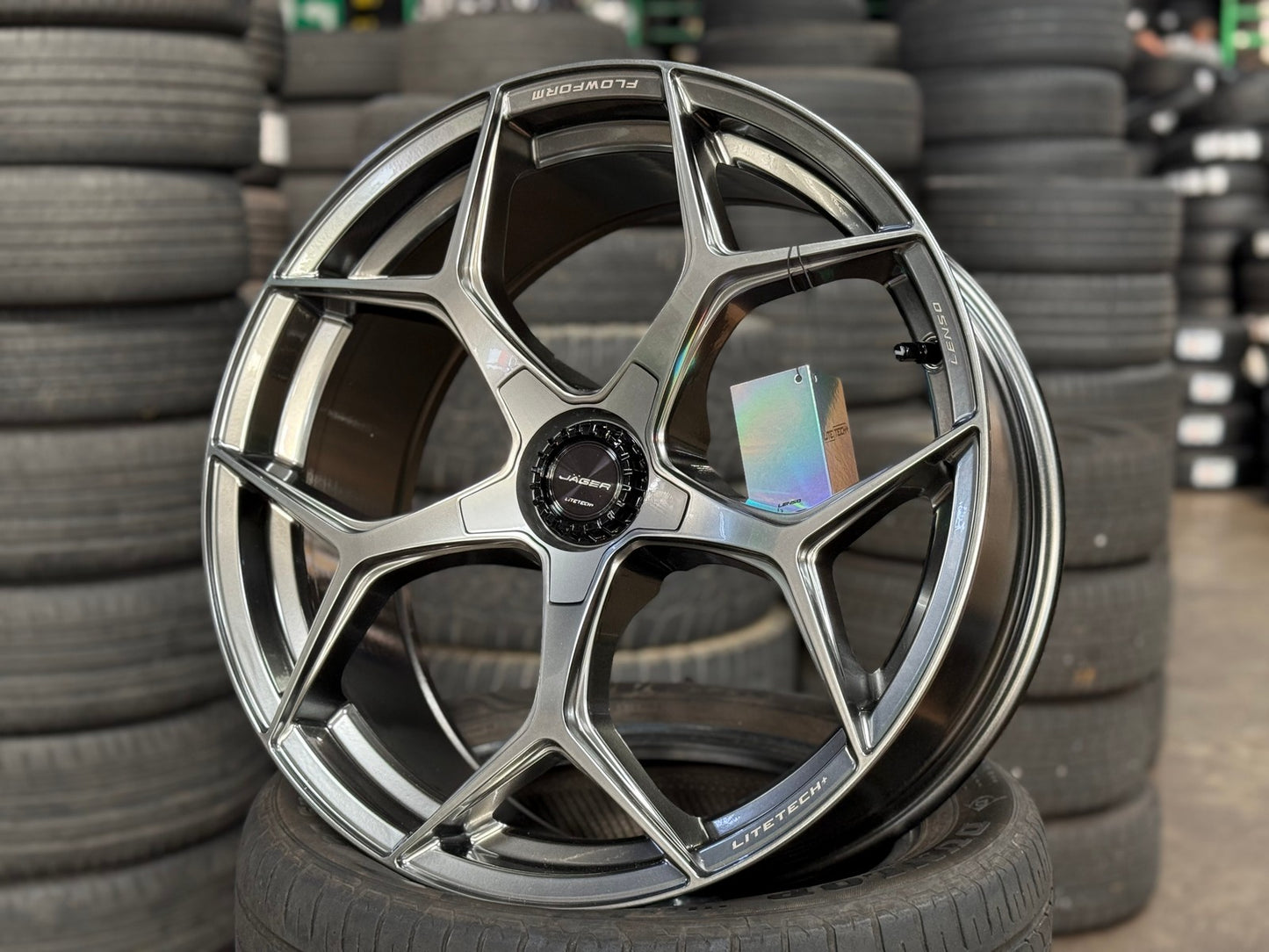 New 20X9 ET35 Lenso Vamos Rim (4 wheel) Matt Gunmetal 5X114.3