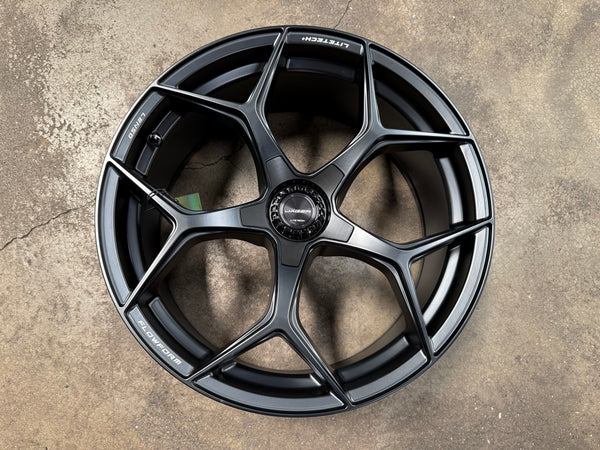 New 20X9 ET35 Lenso Vamos Rim (4 wheel) Matt Black 5X114.3