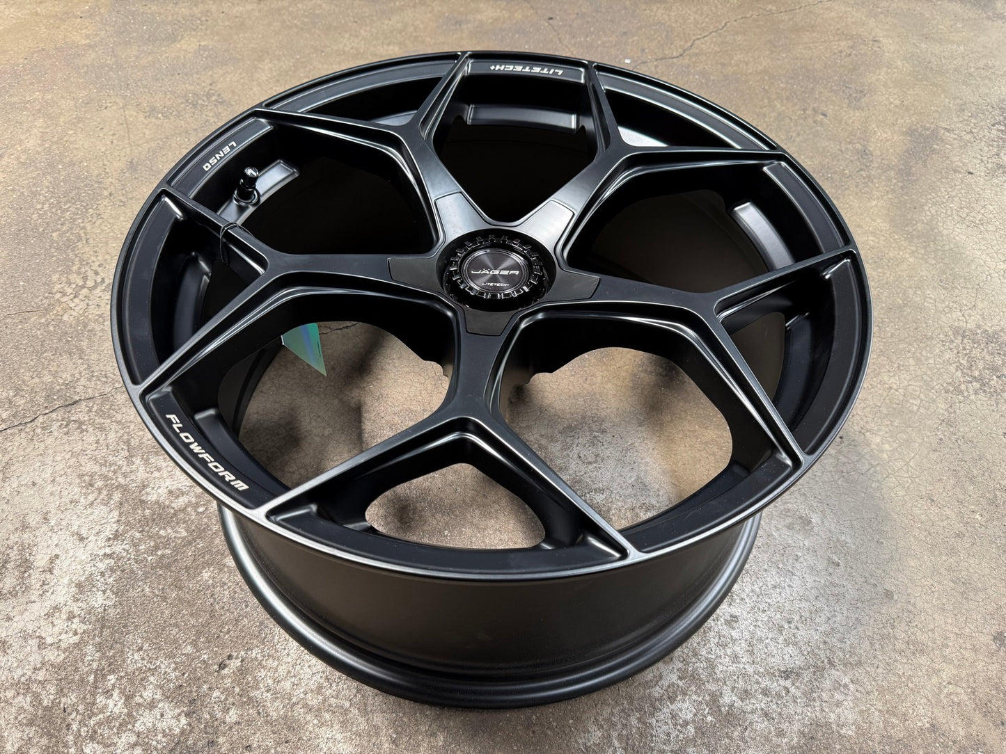 New 20X9 ET35 Lenso Vamos Rim (4 wheel) Matt Black 5X114.3