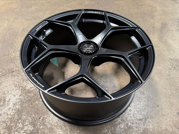 New 20X9 ET35 Lenso Vamos Rim (4 wheel) Matt Black 5X114.3