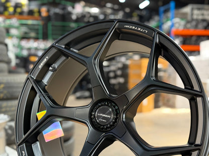 New 20X9 ET35 Lenso Vamos Rim (4 wheel) Matt Black 5X114.3