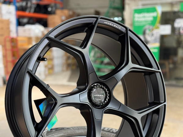 New 20X9 ET35 Lenso Vamos Rim (4 wheel) Matt Black 5X114.3