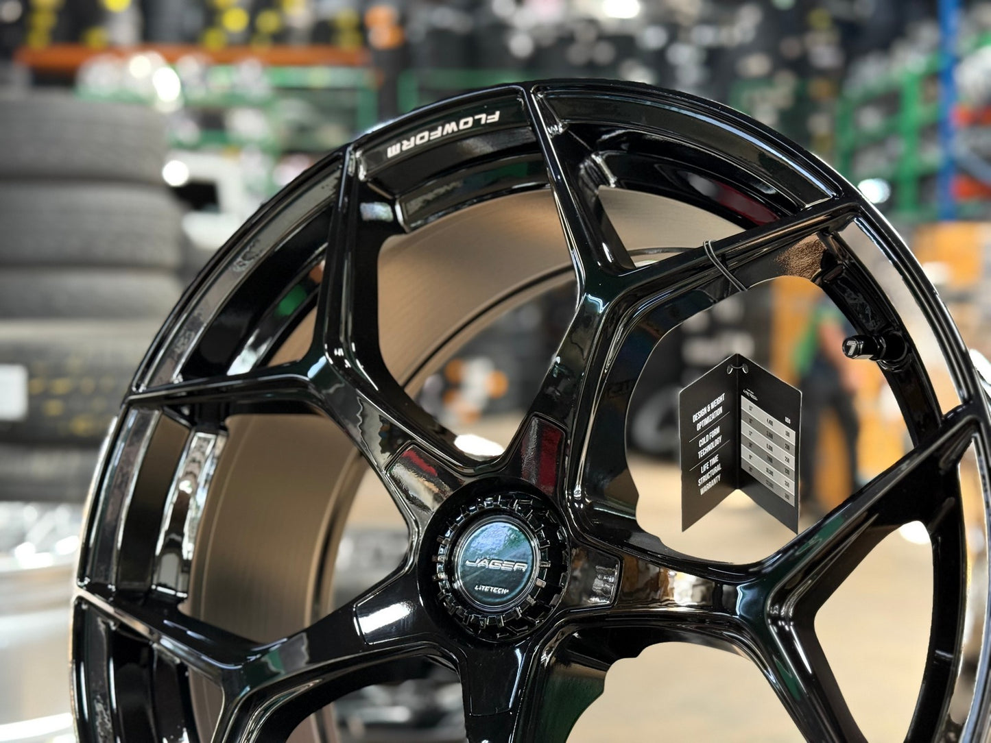 New 20X9 ET35 Lenso Vamos Rim (4 wheel) Gloss Black 5X120