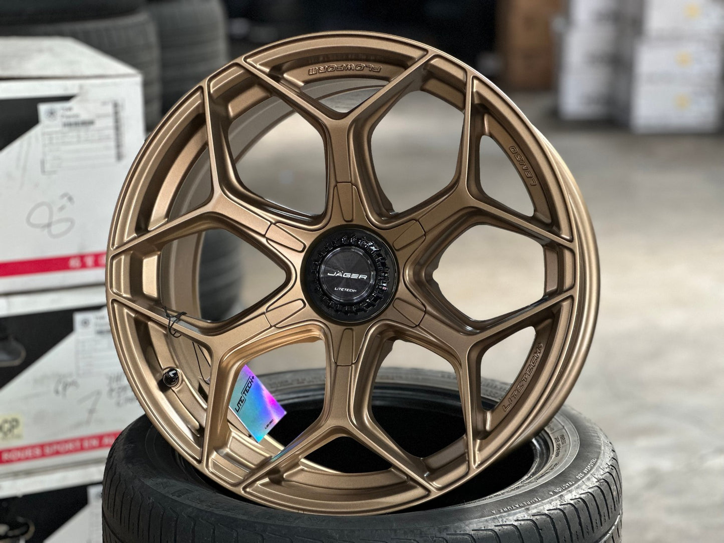 New 18X9 ET15 Lenso Vamos Rim (4 wheel) Matt Bronze 6X139.7