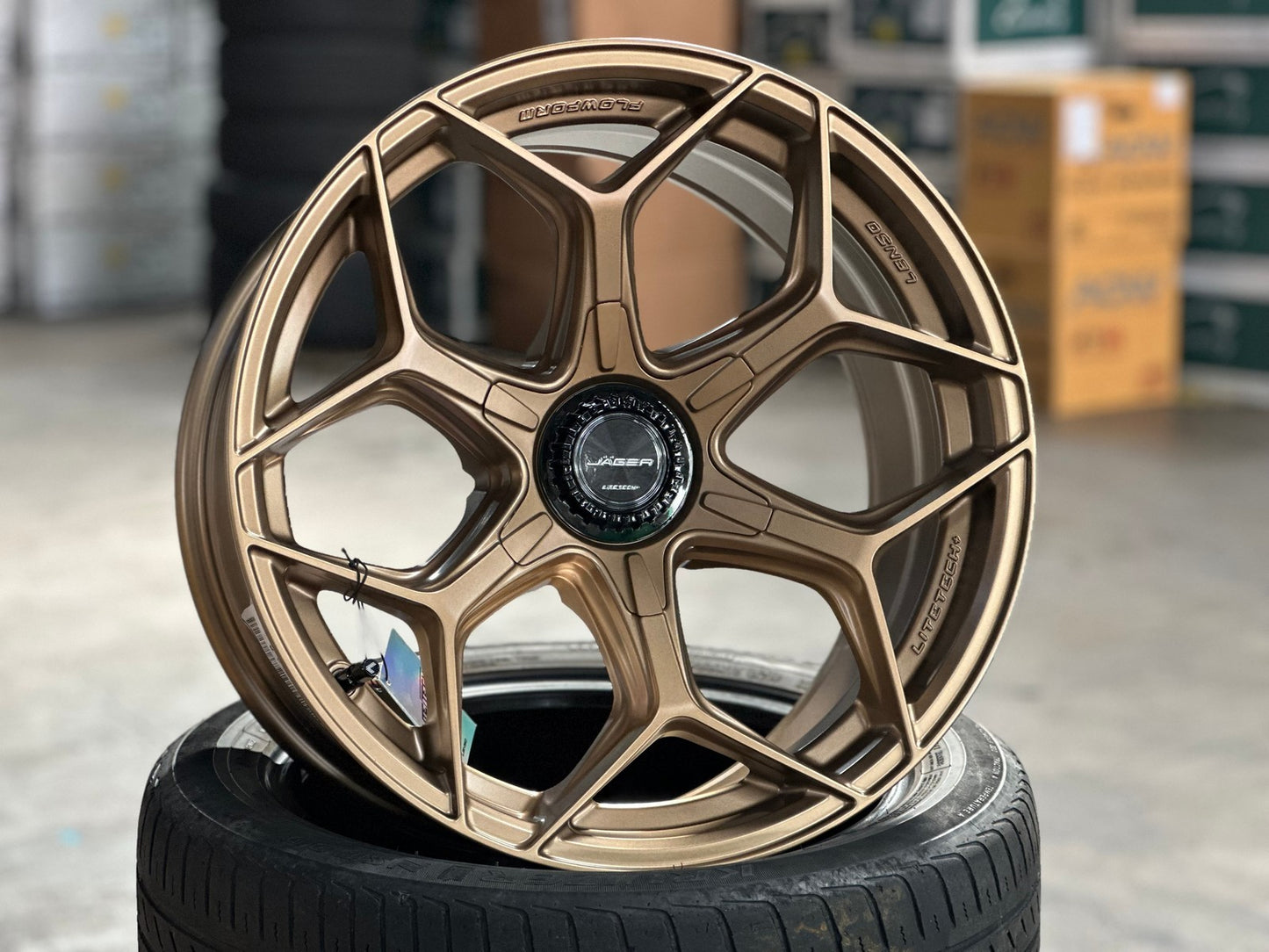 New 18X9 ET15 Lenso Vamos Rim (4 wheel) Matt Bronze 6X139.7
