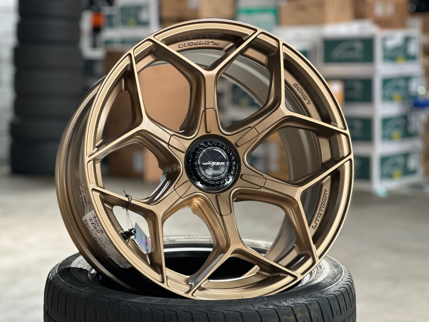 New 18X9 ET15 Lenso Vamos Rim (4 wheel) Matt Bronze 6X139.7