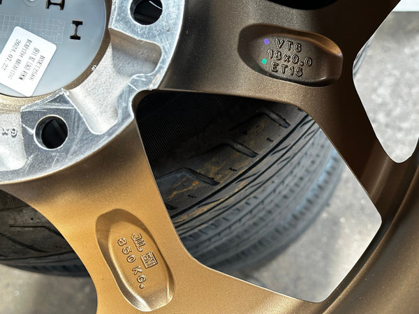 New 18X9 ET15 Lenso Vamos Rim (4 wheel) Matt Bronze 6X139.7