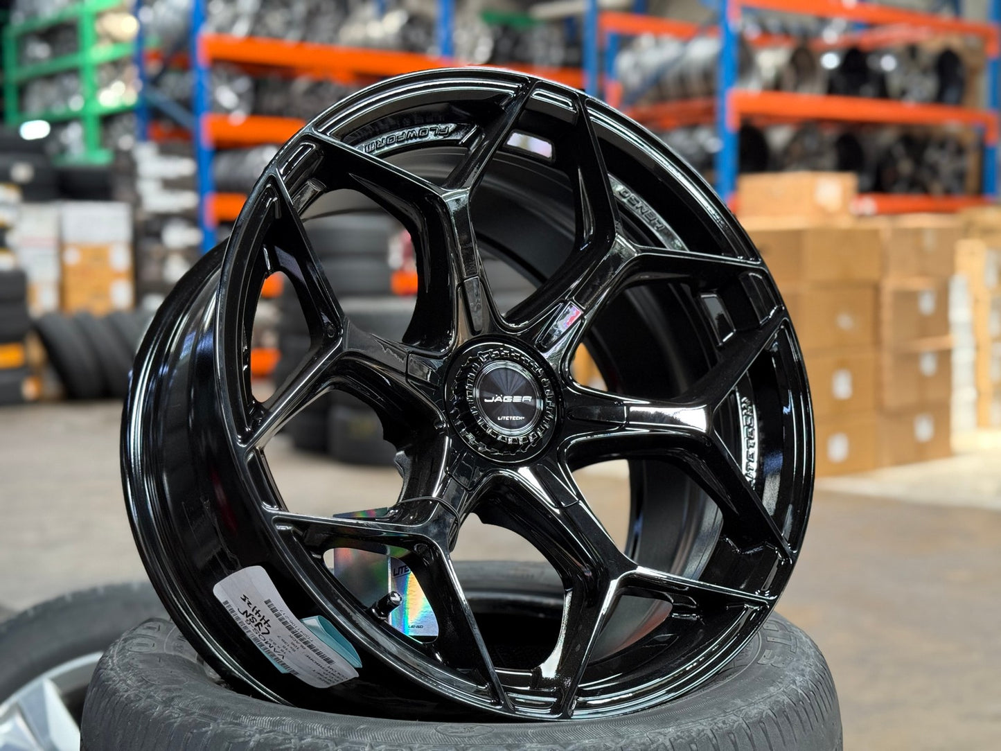 New 18X9 ET15 Lenso Vamos Rim (4 wheel) Gloss Black 6X139.7
