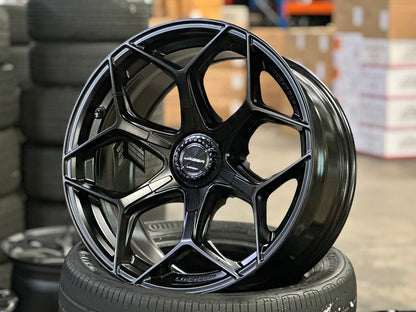 New 18X9 ET15 Lenso Vamos Rim (4 wheel) Matt Black 6X139.7