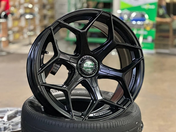 New 18X9 ET15 Lenso Vamos Rim (4 wheel) Matt Black 6X139.7
