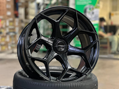 New 18X9 ET15 Lenso Vamos Rim (4 wheel) Matt Black 6X139.7