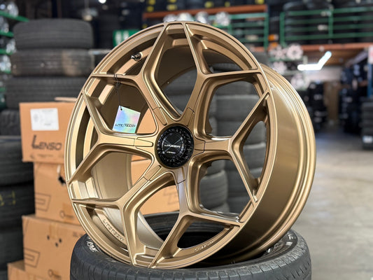 New 20X9 ET15 Lenso Vamos Rim (4 wheel) Matt Bronze 6X139.7