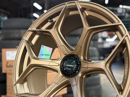 New 20X9 ET15 Lenso Vamos Rim (4 wheel) Matt Bronze 6X139.7