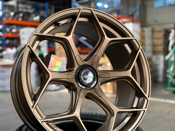 New 20X9 ET15 Lenso Vamos Rim (4 wheel) Matt Bronze 6X139.7