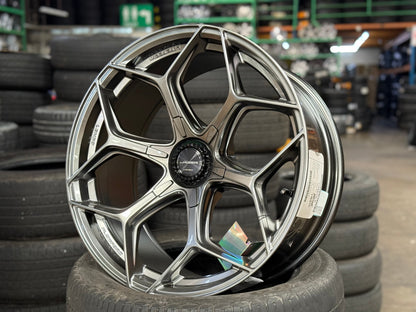 New 20X9 ET15 Lenso Vamos Rim (4 wheel) Hyper Black 6X139.7