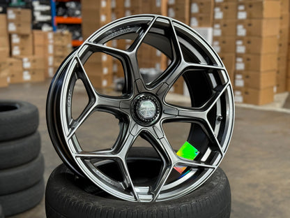 New 20X9 ET15 Lenso Vamos Rim (4 wheel) Hyper Black 6X139.7