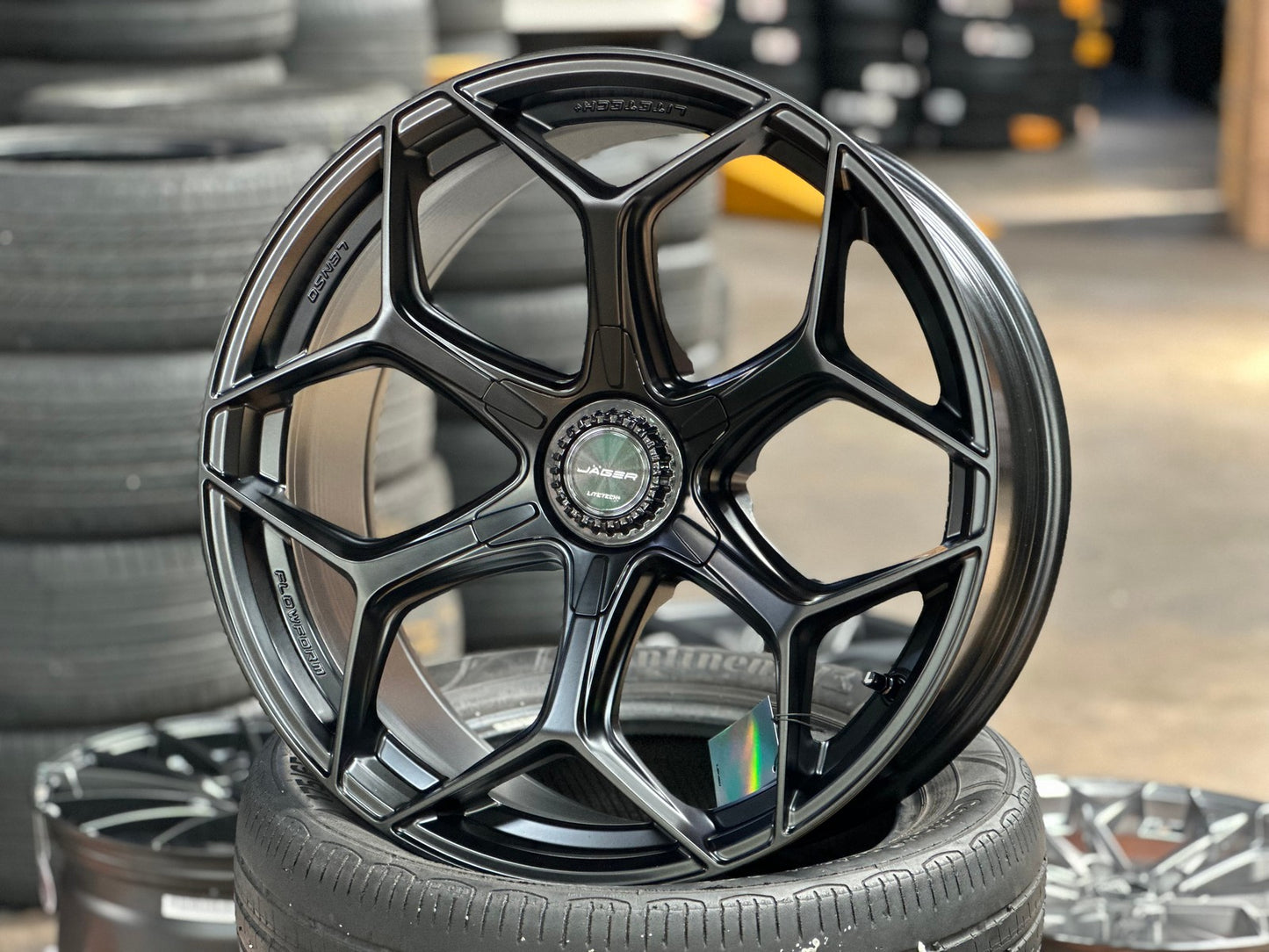 New 20X9 ET15 Lenso Vamos Rim (4 wheel) Matt Black 6X139.7