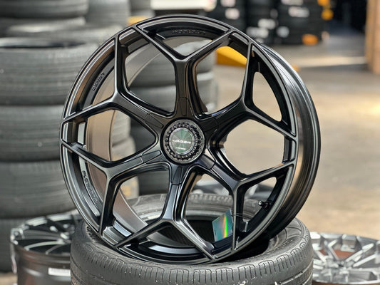 New 20X9 ET15 Lenso Vamos Rim (4 wheel) Matt Black 6X139.7