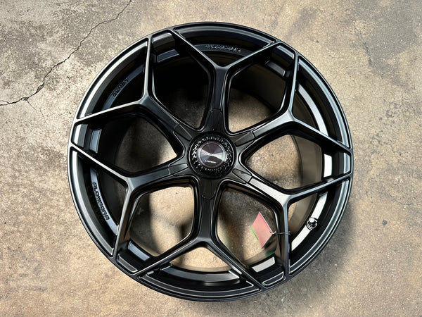 New 20X9 ET15 Lenso Vamos Rim (4 wheel) Matt Black 6X139.7