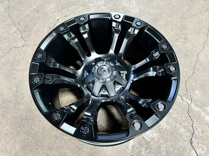 New 20X10 ET-18 Fuel Vapor Rim (4 wheel) Matt Black 6X139.7