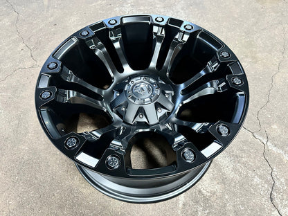 New 20X10 ET-18 Fuel Vapor Rim (4 wheel) Matt Black 6X139.7