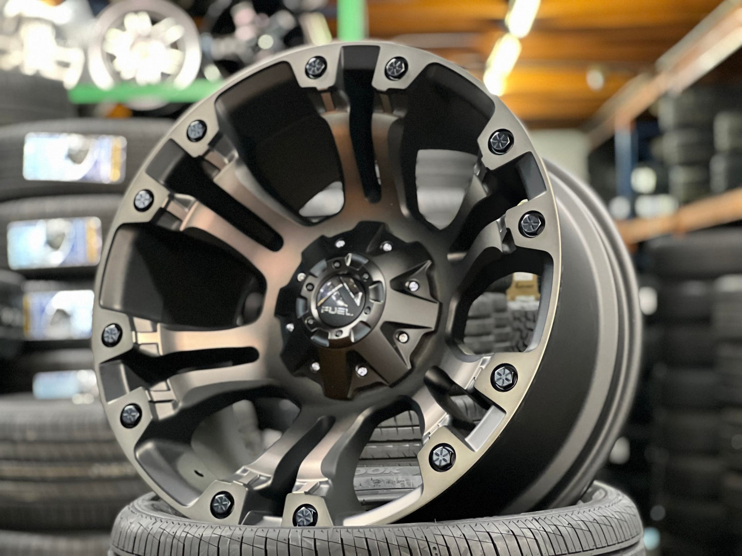 New 20X10 ET-18 Fuel Vapor Rim (4 wheel) Black 6X139.7