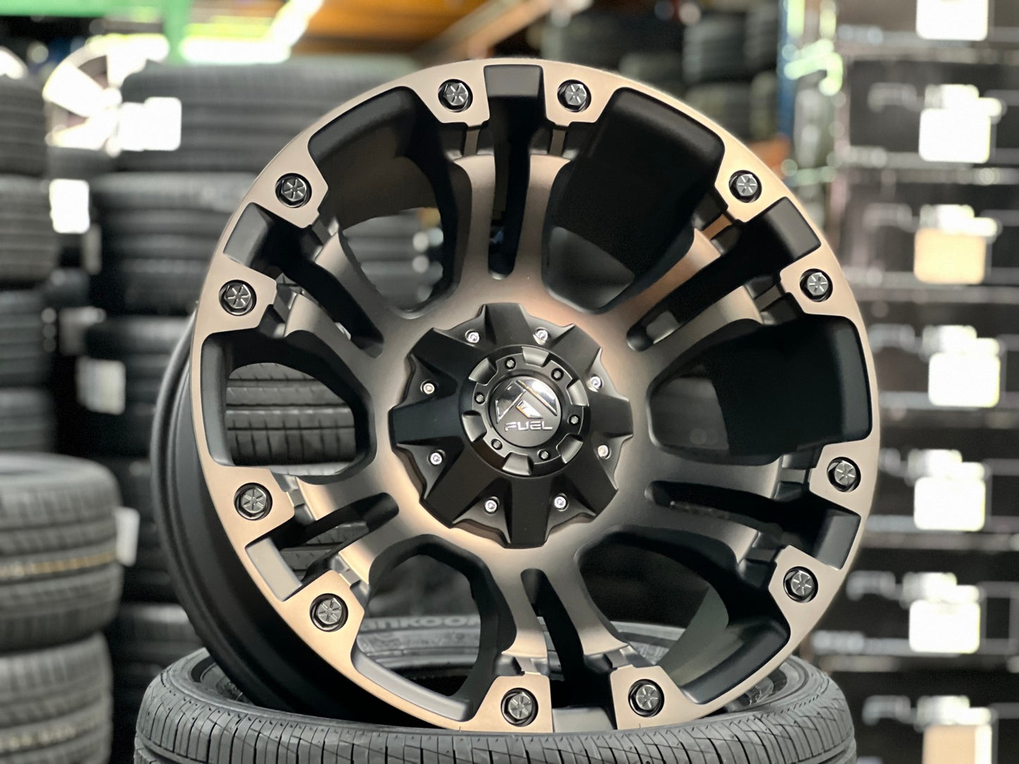 New 20X10 ET-18 Fuel Vapor Rim (4 wheel) Black 6X139.7