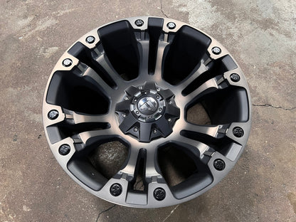 New 20X10 ET-18 Fuel Vapor Rim (4 wheel) Black 6X139.7