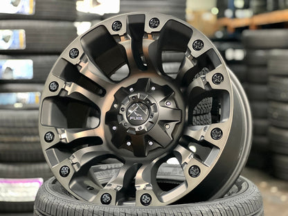 New 18X9 ET-12 Fuel Vapor Rim (4 wheel) Black 6X139.7