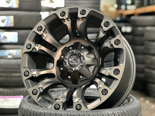 New 18X9 ET-12 Fuel Vapor Rim (4 wheel) Black 6X139.7