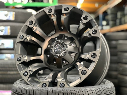 New 18X9 ET-12 Fuel Vapor Rim (4 wheel) Black 6X139.7