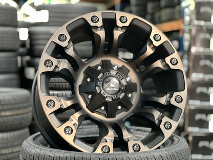 New 18X9 ET-12 Fuel Vapor Rim (4 wheel) Black 6X139.7