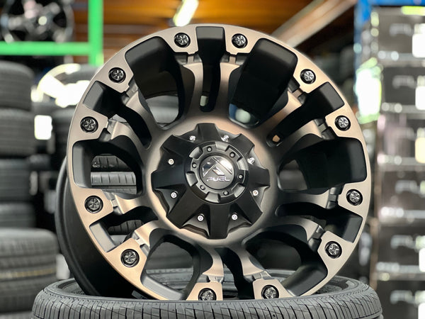 New 18X9 ET-12 Fuel Vapor Rim (4 wheel) Black 6X139.7